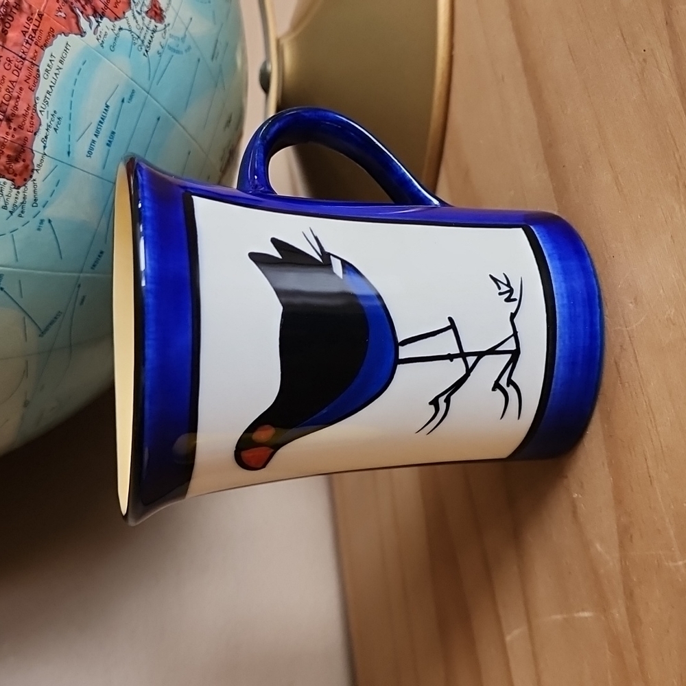Keriblue ceramics original mug Blue Pukeko New Zealand